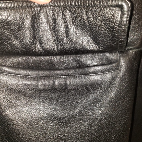 DANIER Black Leather Trench Long Soft Jacket Men's - Picture 4 of 13